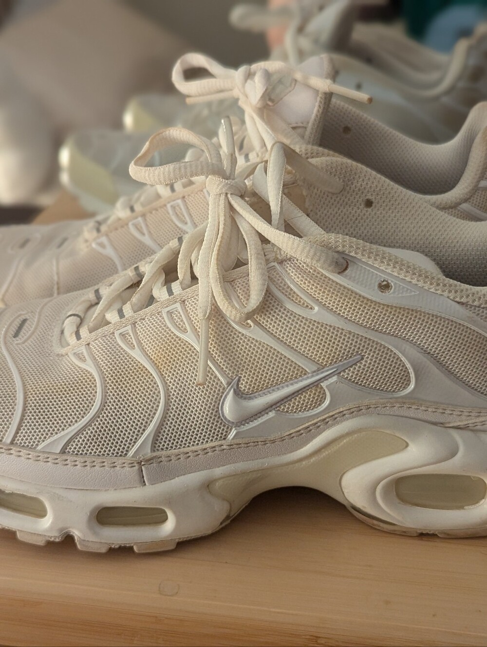 Nike Air Max Plus TN White Pure Platinum Sneakers Size 8 - Picture 5 of 10